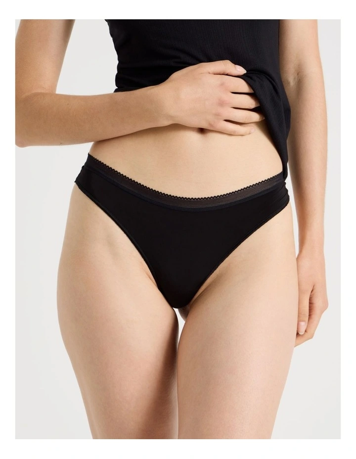 Ultra Light G-String in Black image 2