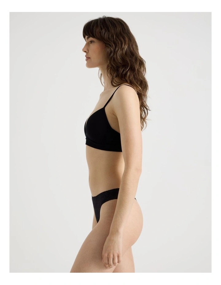 Flora Lace G-String in Black image 5