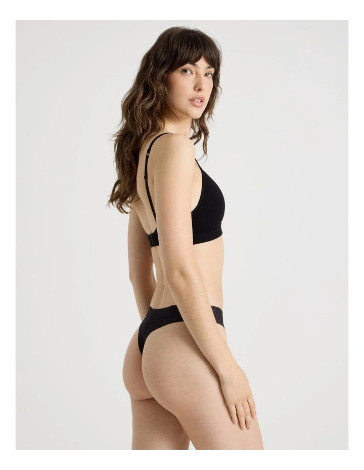 Flora Lace G-String in Black image 6