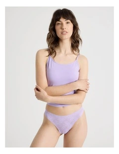 Flora Lace G-String in Purple