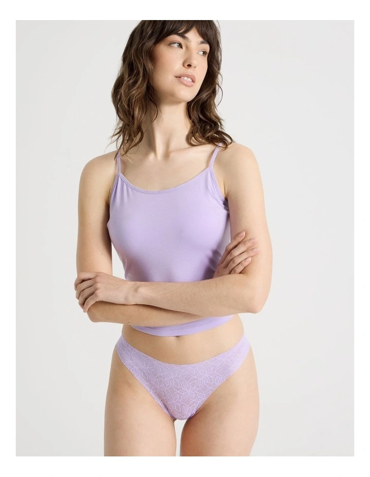 Flora Lace G-String in Purple image 4