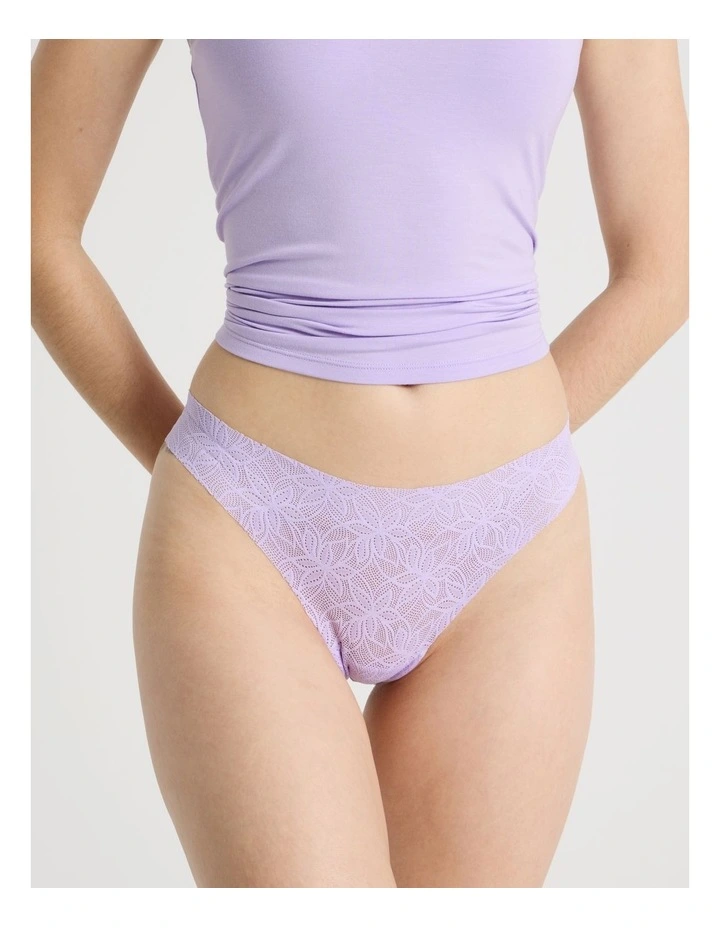 Flora Lace G-String in Purple image 5