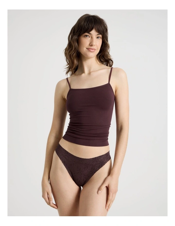 Flora Lace G-String in Purple image 5