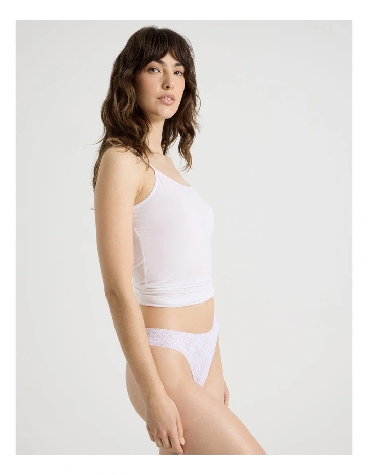 Flora Lace G-String in Ivory image 3