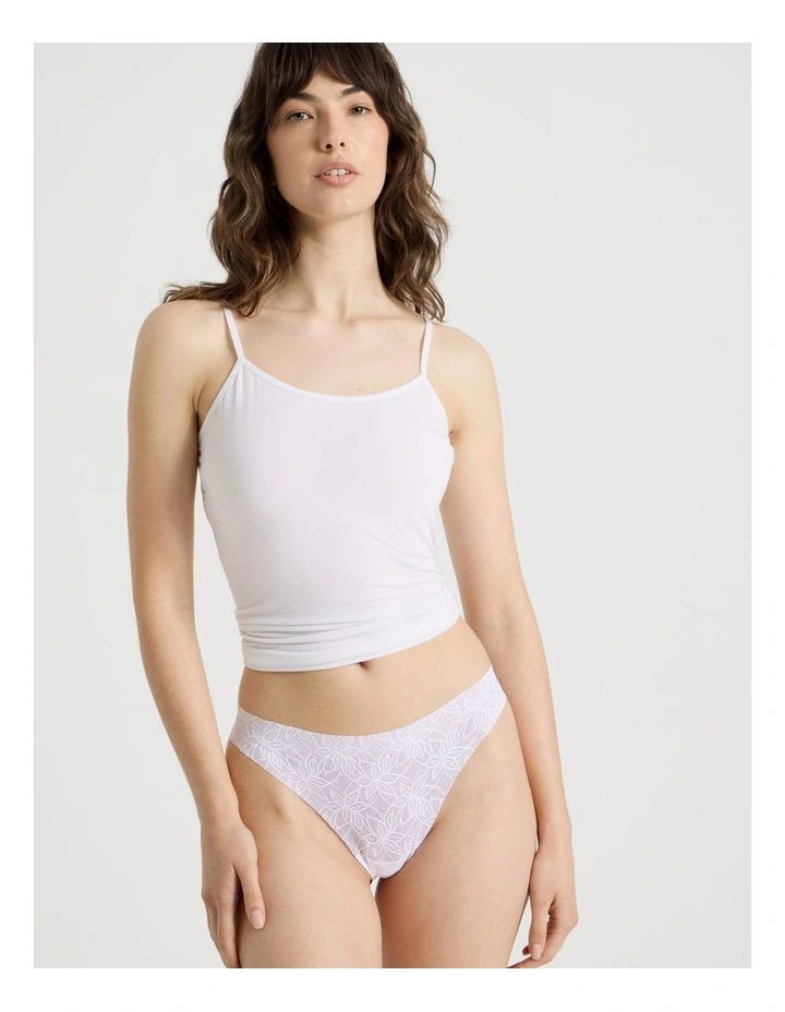 Flora Lace G-String in Ivory image 5