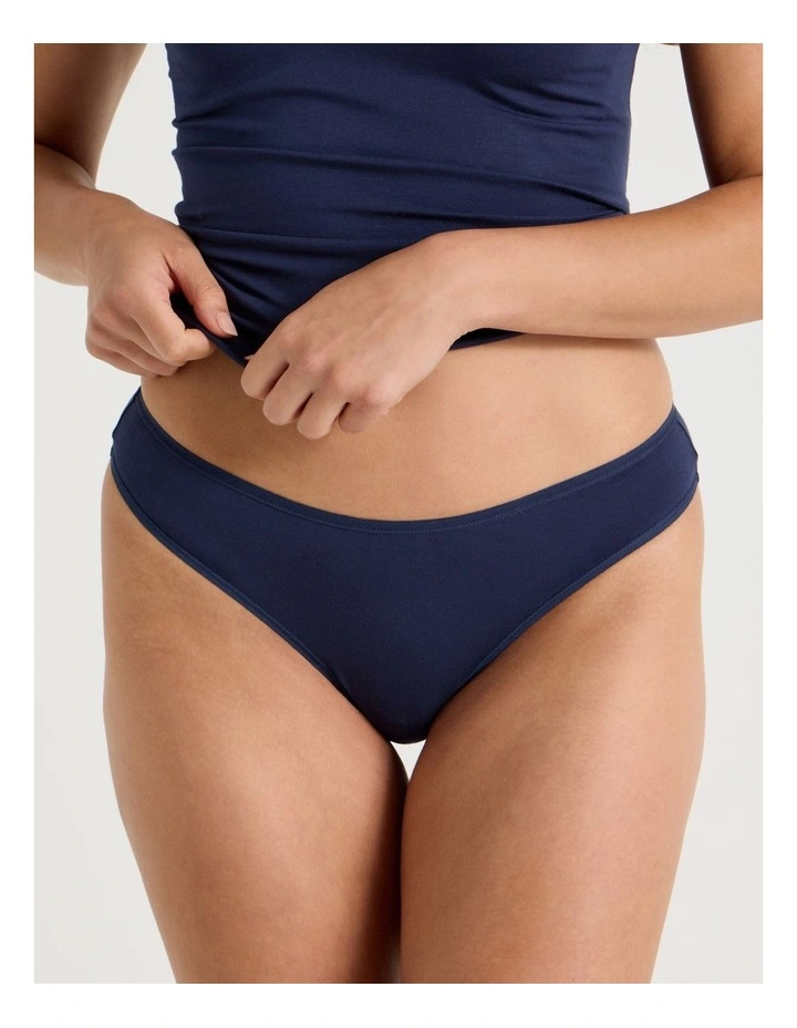 Modal G-string in Navy image 2