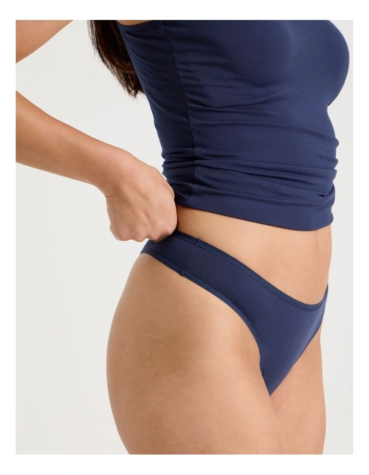 Modal G-string in Navy image 3