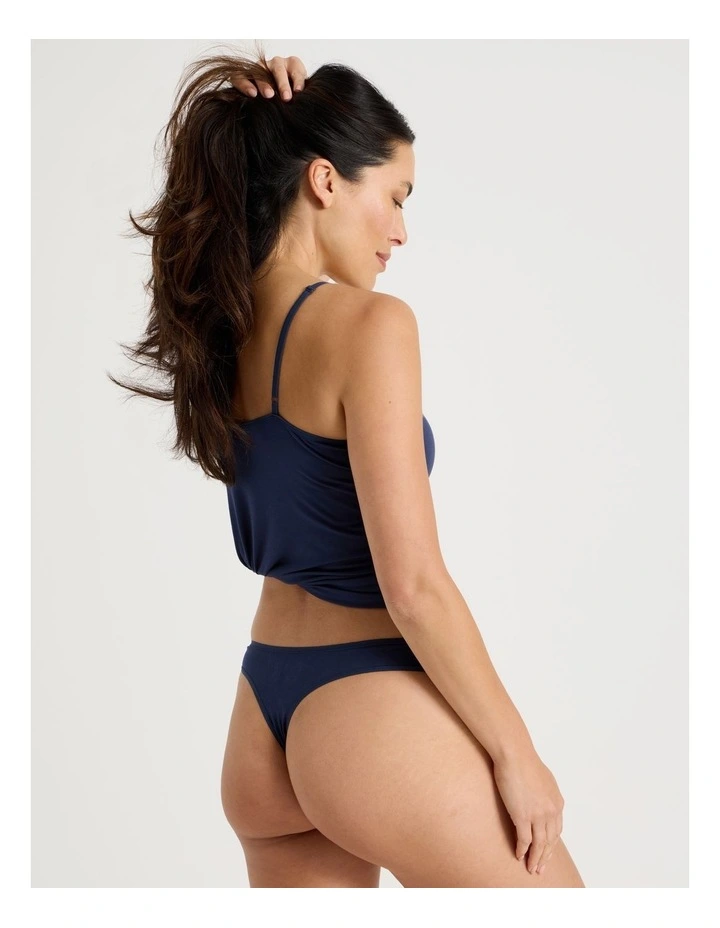 Modal G-string in Navy image 5