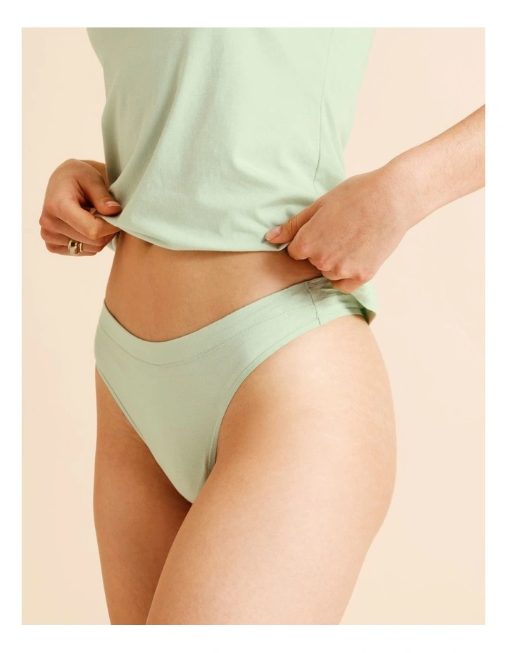 Organic Cotton G-string in Green image 2