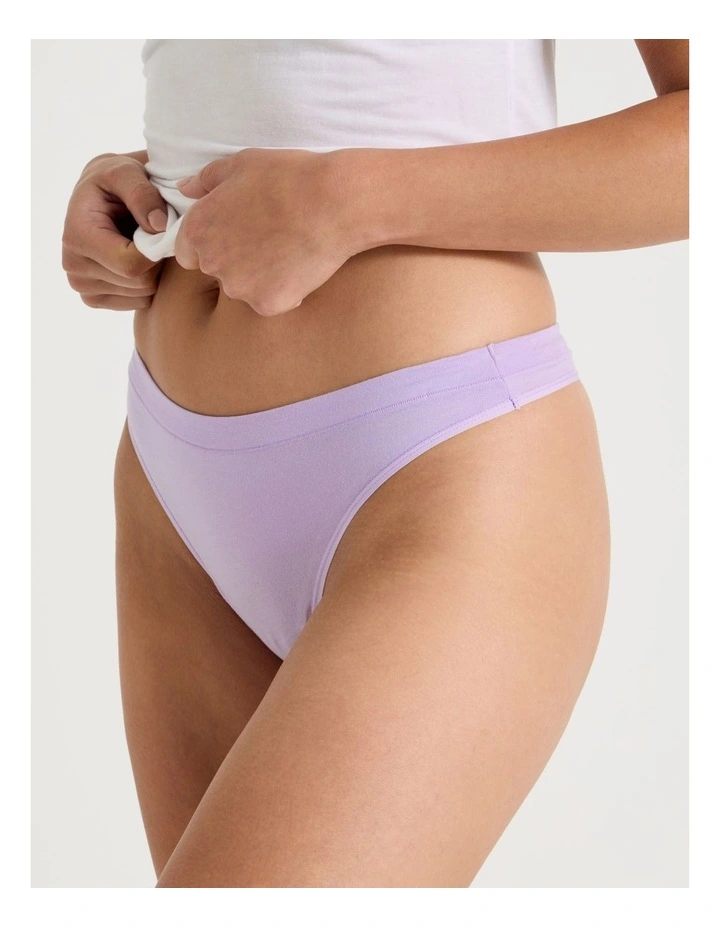 Organic Cotton G-string in Lilac image 2
