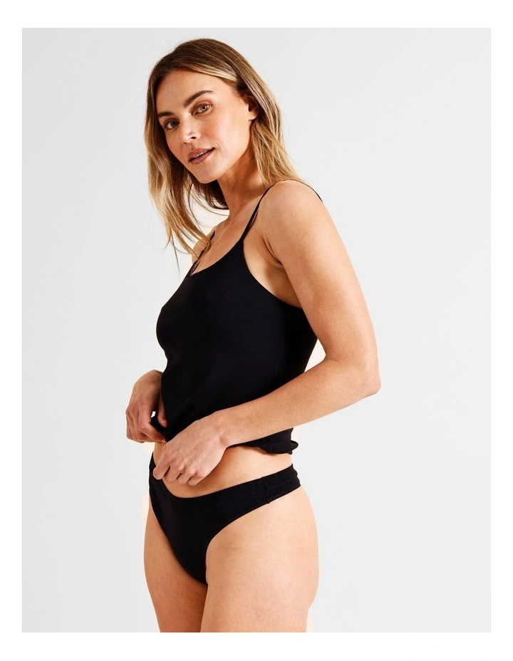 Organic Cotton G-String in Black image 3