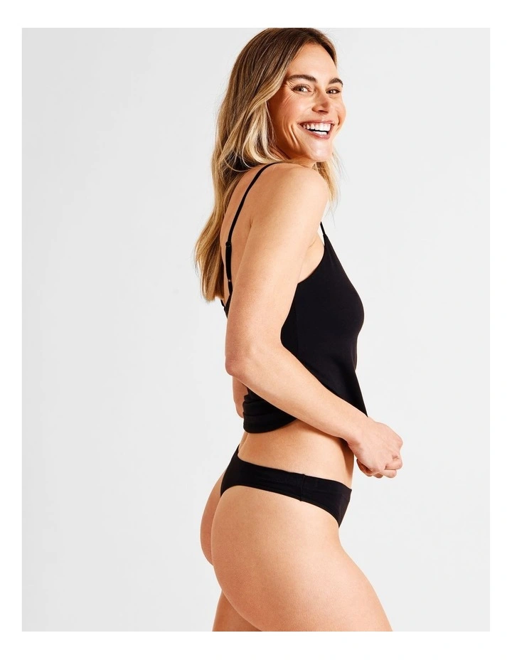 Organic Cotton G-String in Black image 4