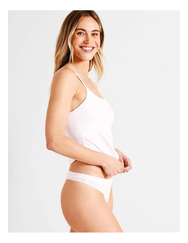 Organic Cotton G-String in White image 5