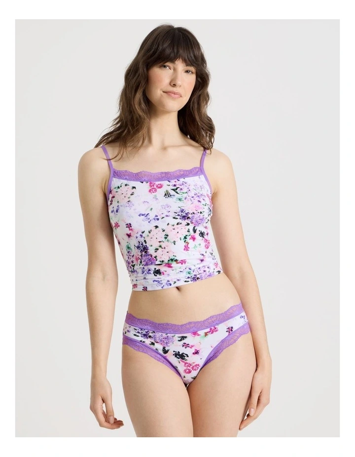 Everyday Lace Bikini Brief in Watercolour Floral Print image 5