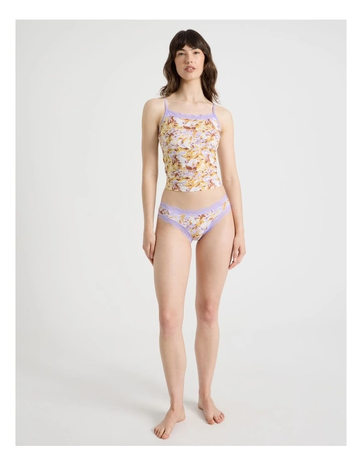 Everyday Lace Bikini Brief in Vintage Floral Print image 3