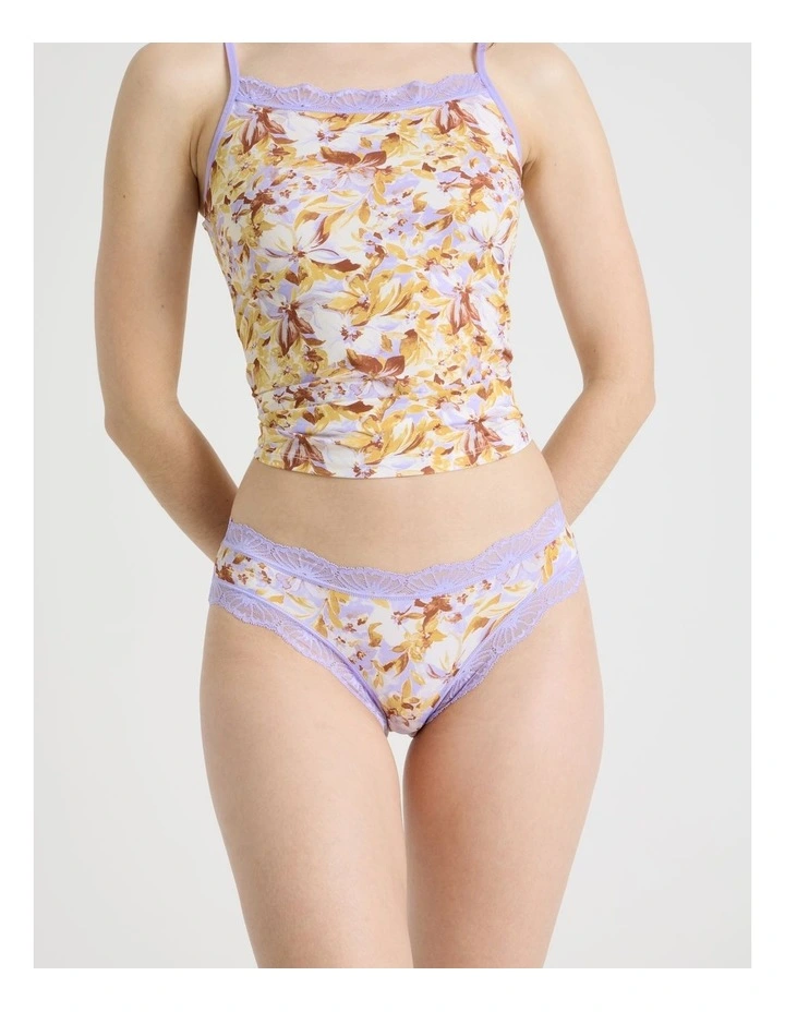 Everyday Lace Bikini Brief in Vintage Floral Print image 4