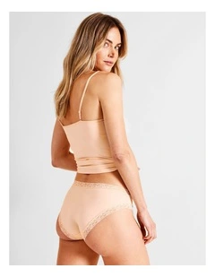 Everyday Lace Bikini Brief in Beige