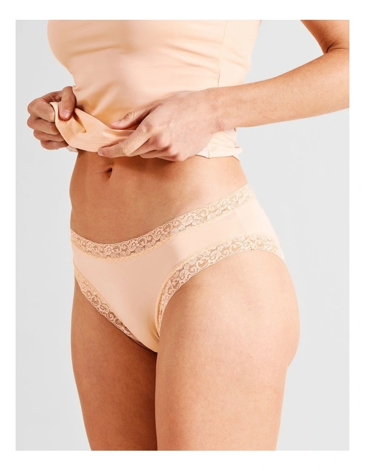 Everyday Lace Bikini Brief in Beige image 2