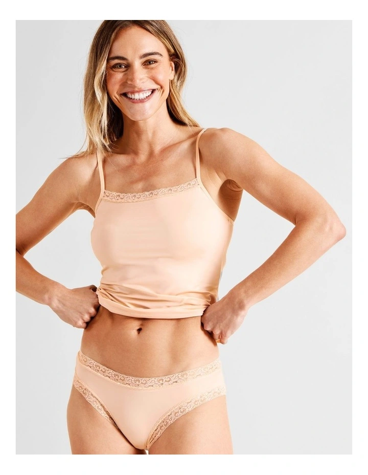 Everyday Lace Bikini Brief in Beige image 3