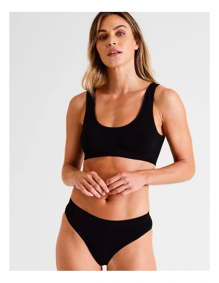 Seamless Bikini in Black image 3