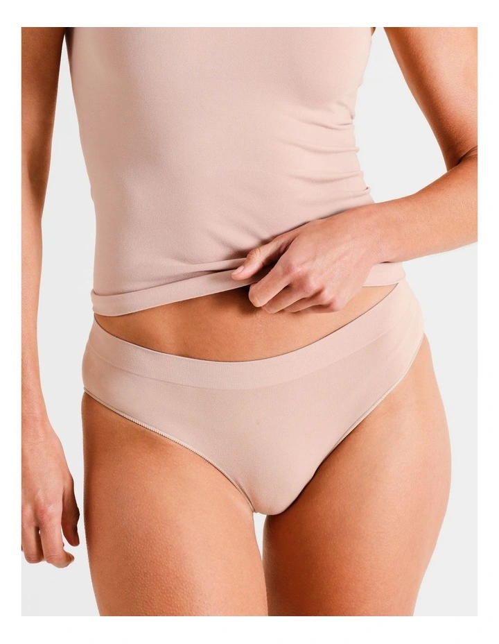 Seamless Bikini in Beige image 2