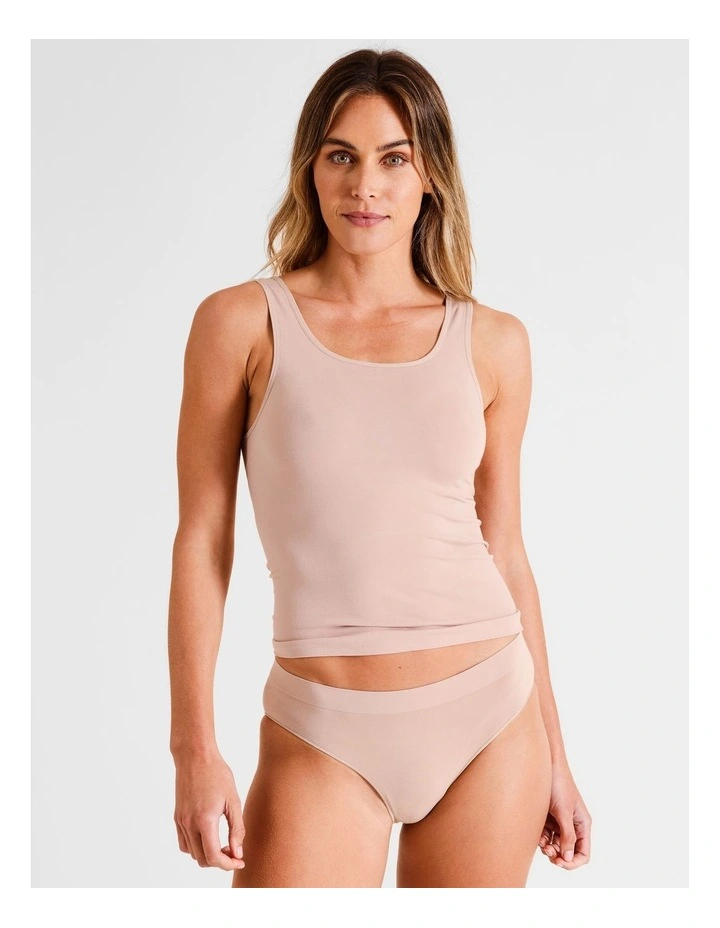 Seamless Bikini in Beige image 3