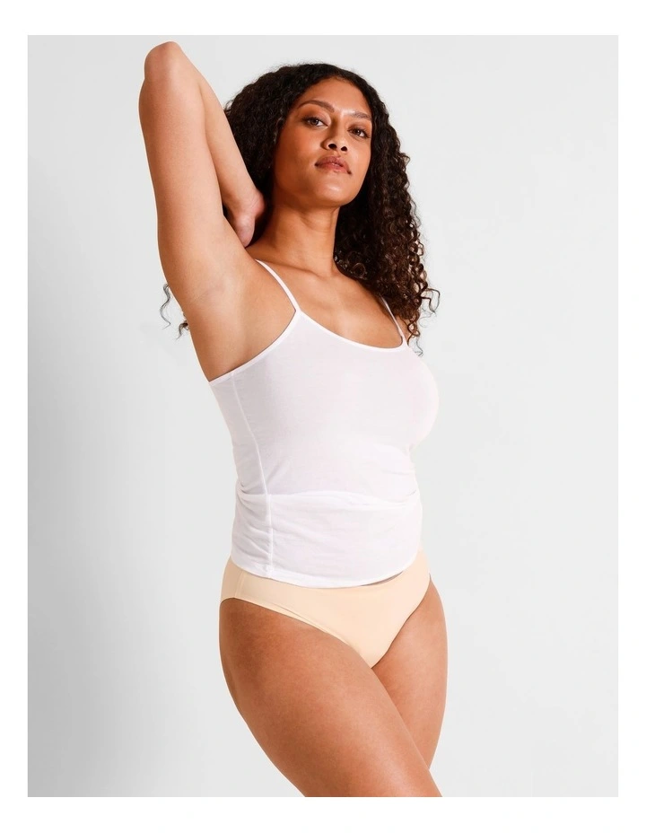 Smooth Fit Bikini in Beige image 3