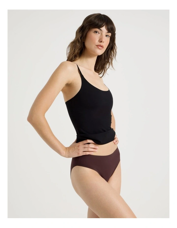Smooth Fit Bikini in Dark Mauve image 1