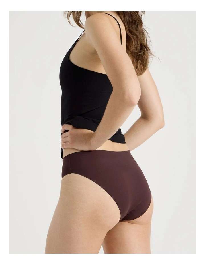 Smooth Fit Bikini in Dark Mauve image 4
