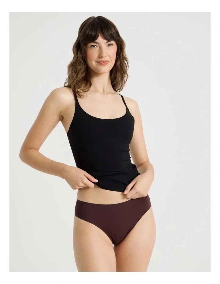 Smooth Fit Bikini in Dark Mauve image 5