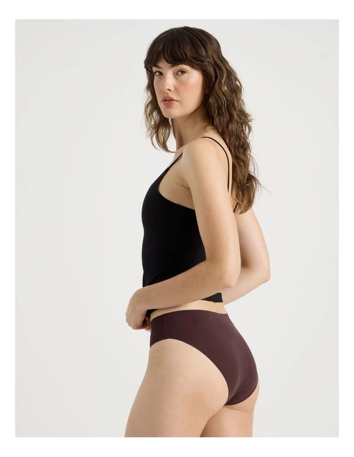Smooth Fit Bikini in Dark Mauve image 6