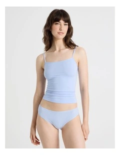 Soft Feel Rib Hi Cut in Blue