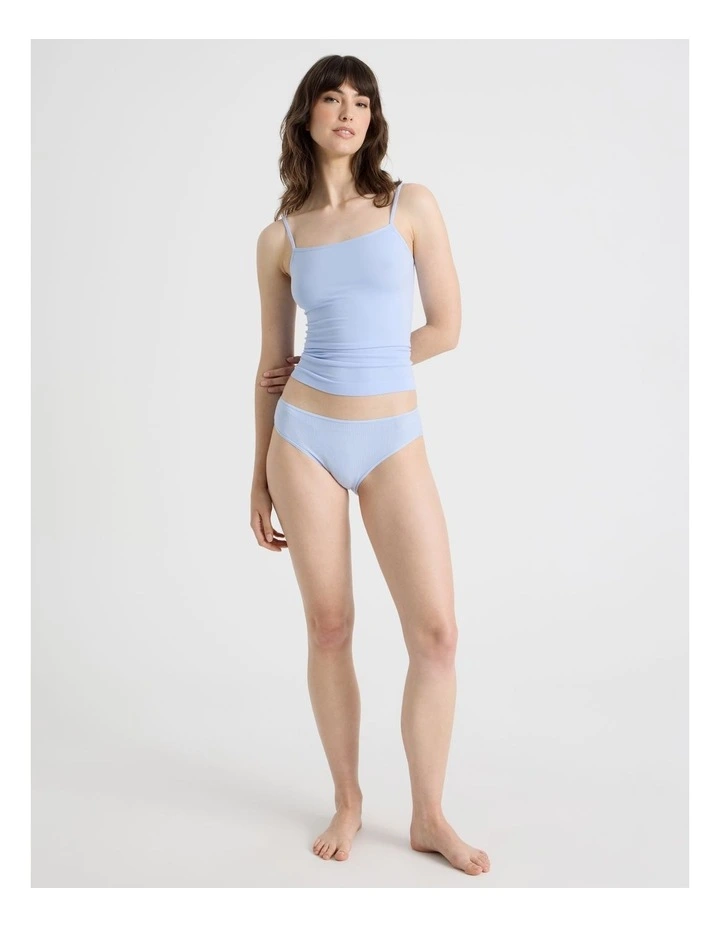 Soft Feel Rib Hi Cut in Blue image 3