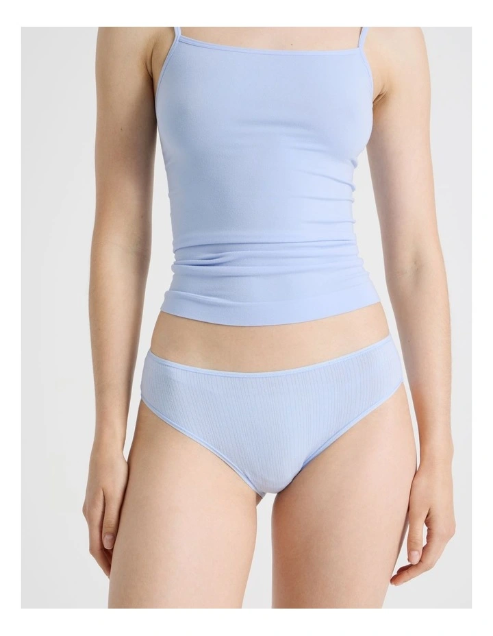 Soft Feel Rib Hi Cut in Blue image 4