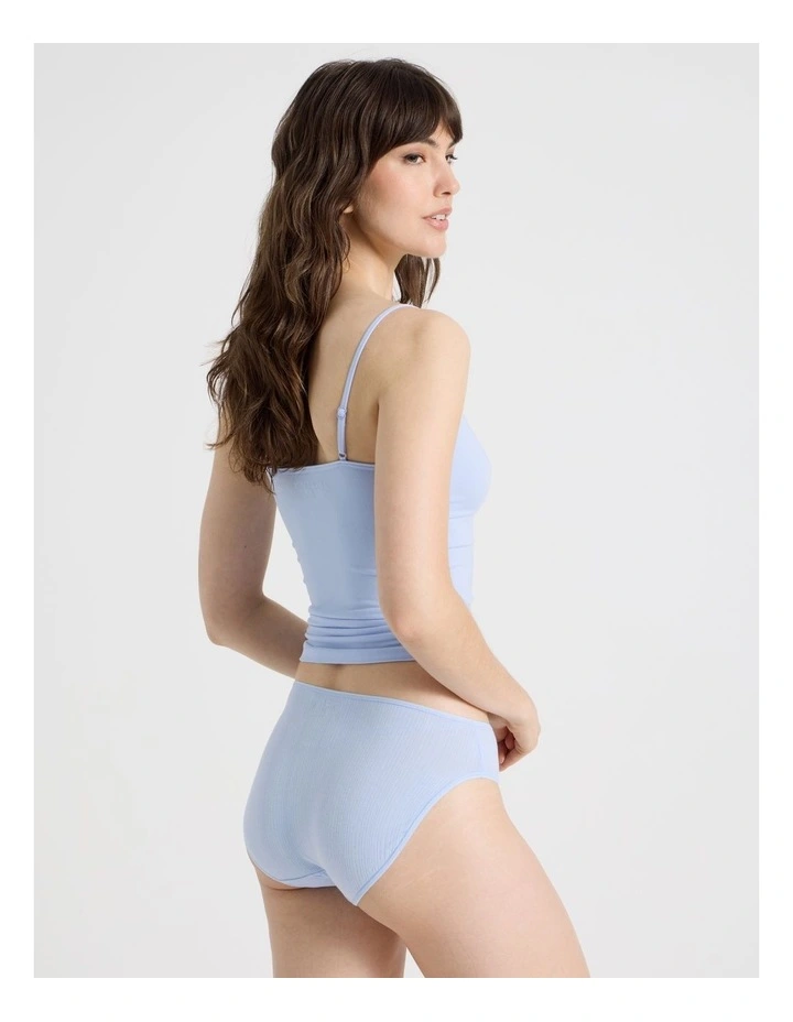 Soft Feel Rib Hi Cut in Blue image 6