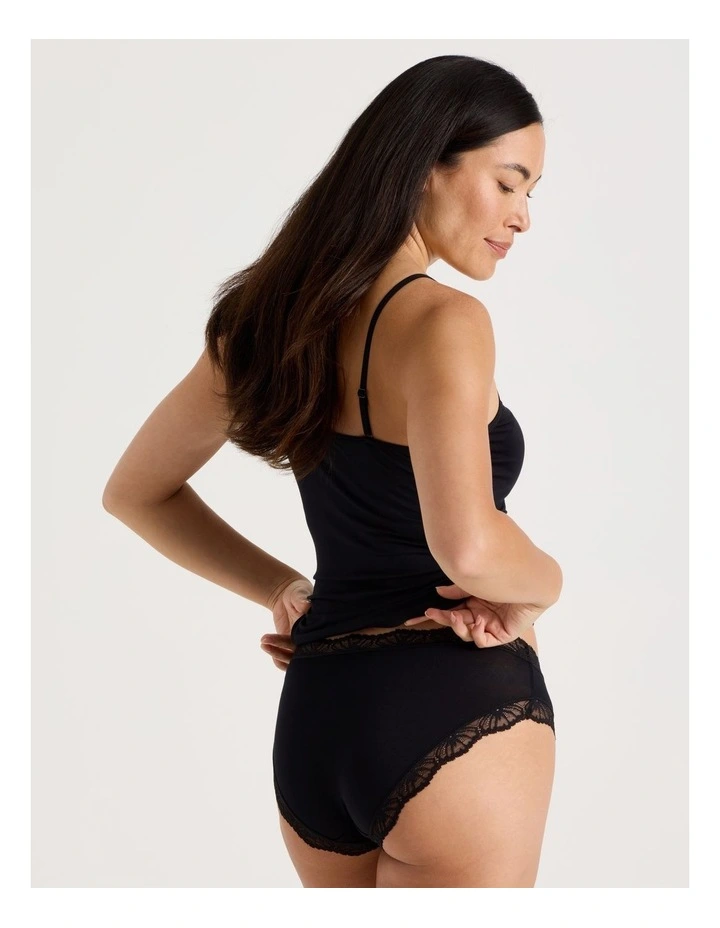 Lace Modal Bikini in Black image 6