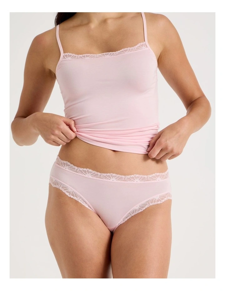 Lace Modal Bikini in Light Pink image 2
