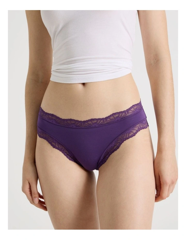 Everyday Lace Modal Bikini in Purple image 2