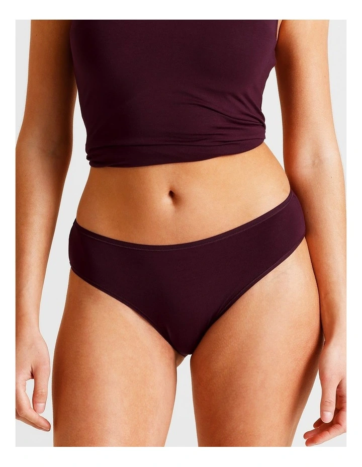Soho Modal Bikini in Plum image 2