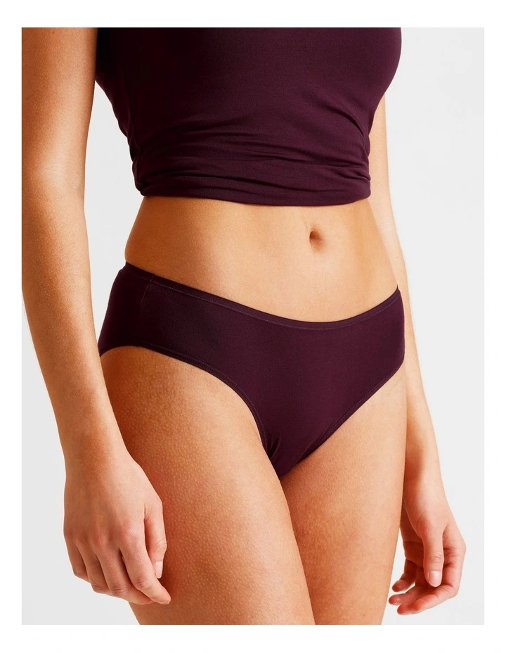 Soho Modal Bikini in Plum image 4