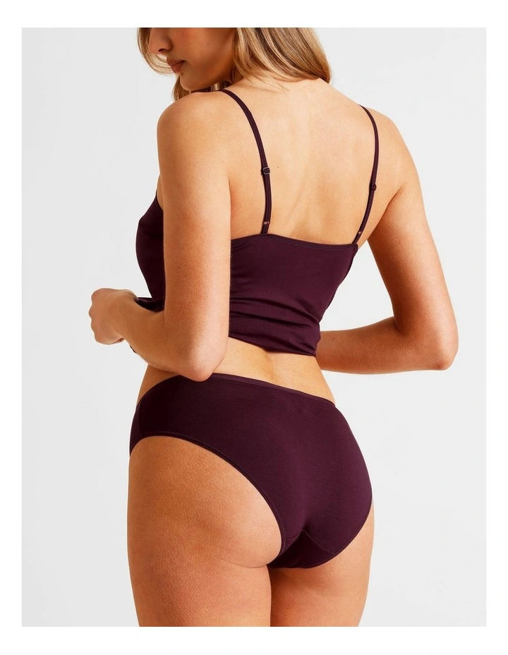 Soho Modal Bikini in Plum image 6