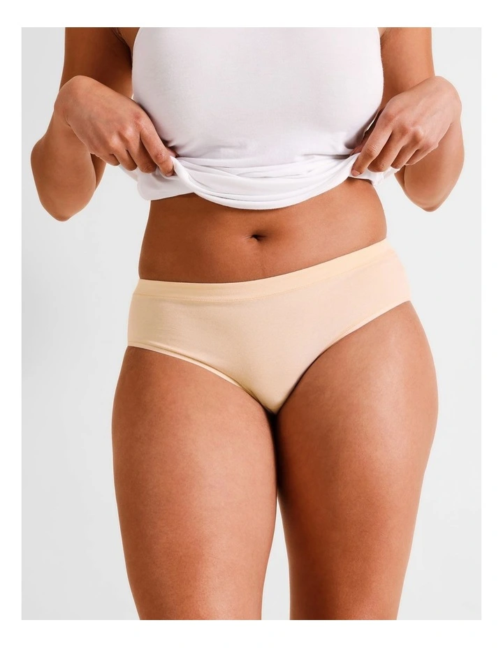 Organic Cotton Bikini in Beige image 2