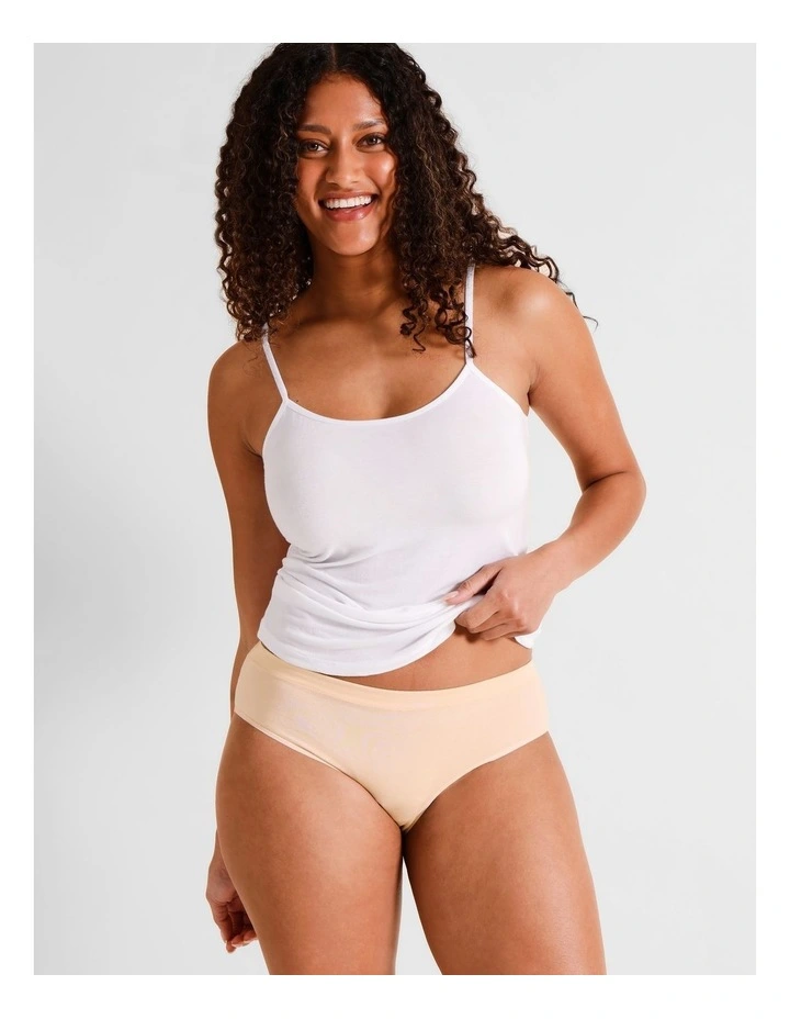 Organic Cotton Bikini in Beige image 4
