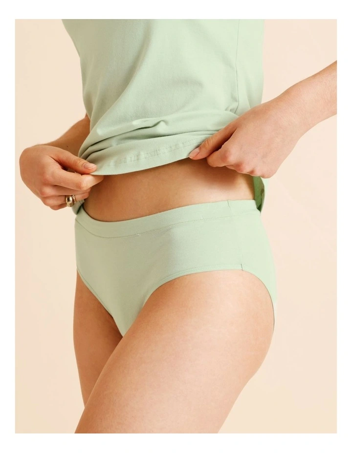 Organic Cotton Bikini in Green image 2