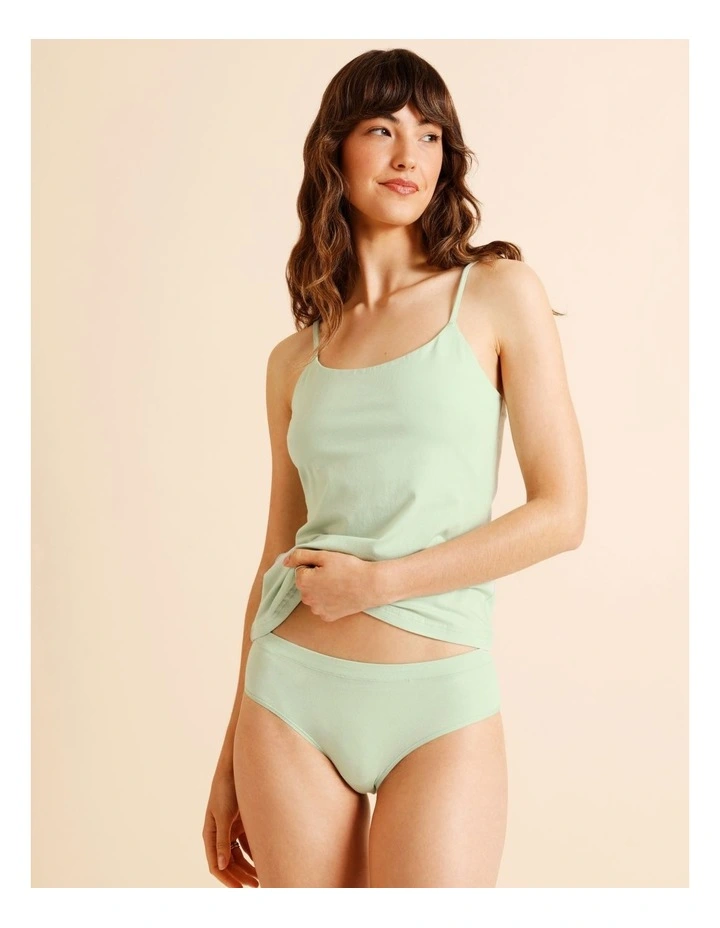 Organic Cotton Bikini in Green image 3