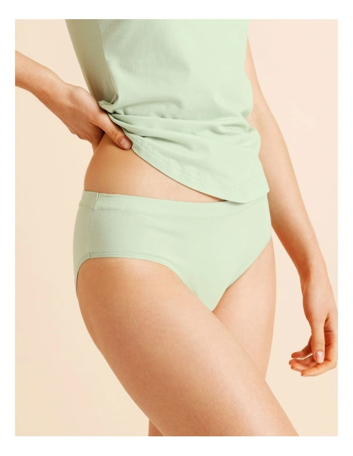 Organic Cotton Bikini in Green image 5