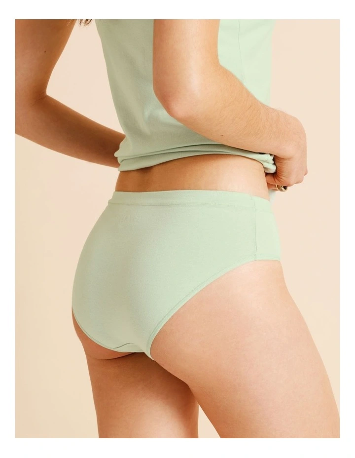 Organic Cotton Bikini in Green image 6