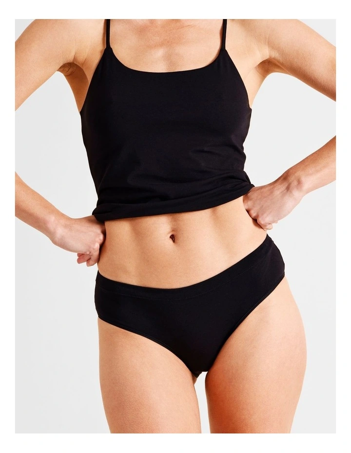 Organic Cotton Bikini in Black image 1