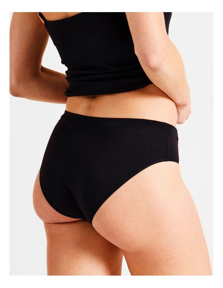 Organic Cotton Bikini in Black image 4