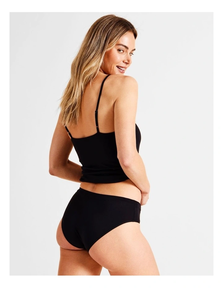 Organic Cotton Bikini in Black image 5